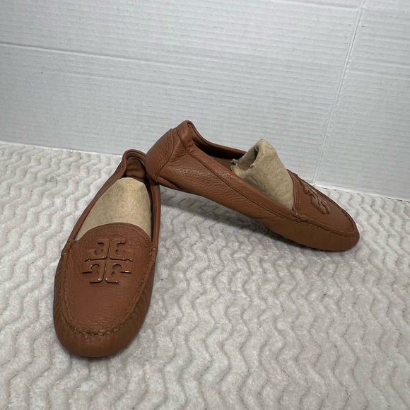Tory Burch Lowell 2 Womens Size 6.5M Brown Leather Slip On Loafers Driving Shoes - Picture 8 of 13